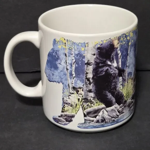 Bears Ceramic Mug By Gardner ~ Hidden Images Mug Collection~Find 16 Bears - Picture 3 of 10